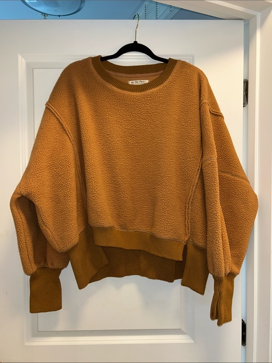 We The Free Sweaters - Cozy Sherpa Sweatshirt - Caramel